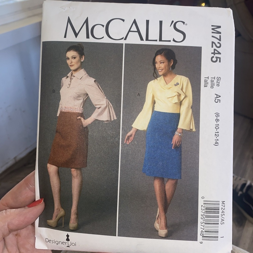 McCalls Pattern M7245 Misses Dresses Size 6 8 10 12 14 Uncut Designer Joi